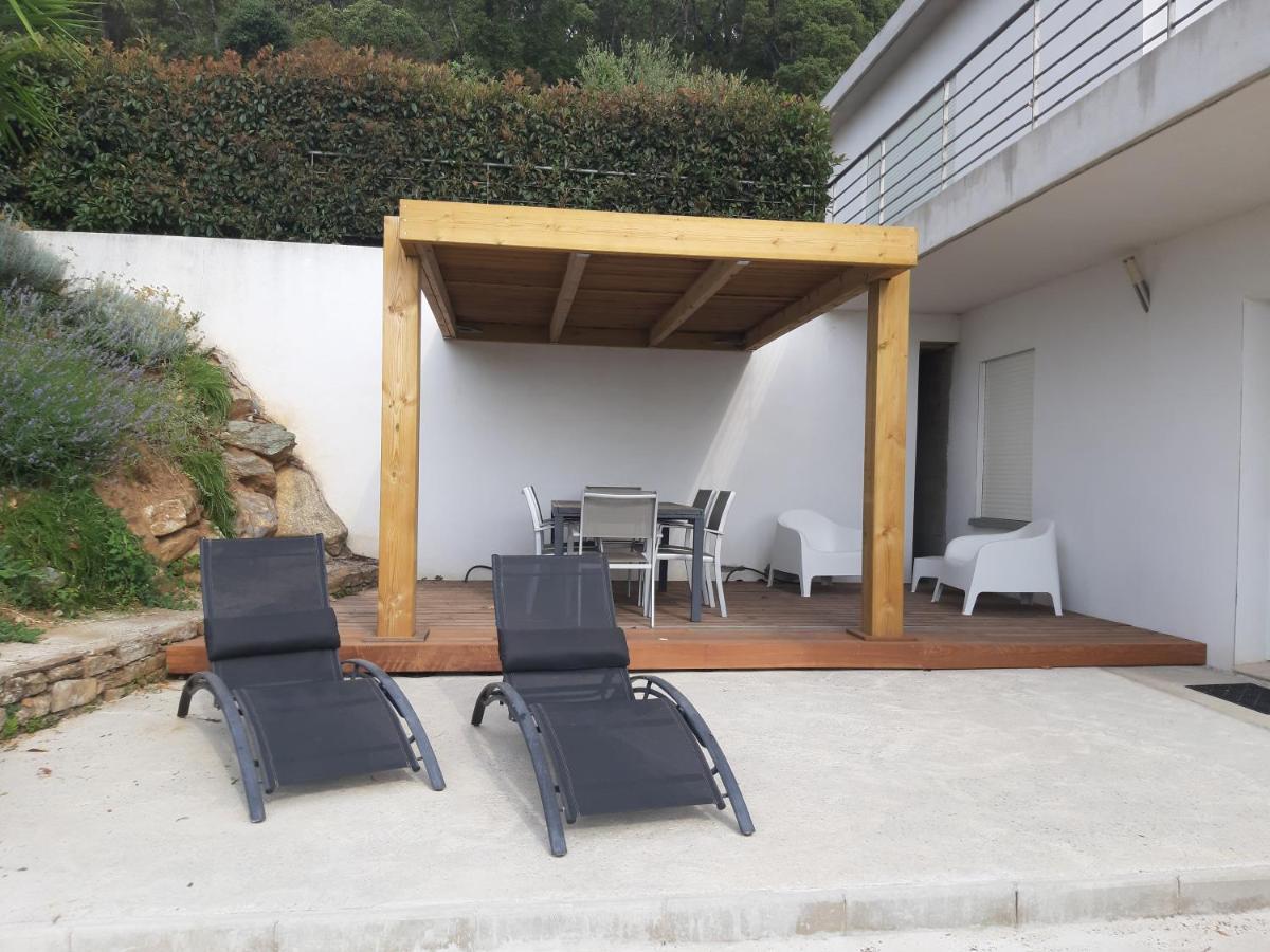 T2 Calme Avec Vue Mer Et Borne De Recharge Sur Demande Bastia  Esterno foto